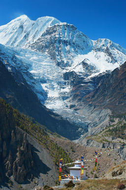 Views and hikes from around Manang.        28°39'60